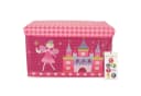 BIECO Spielzeugtruhe 60L Rosa Kunststoff Bild 2