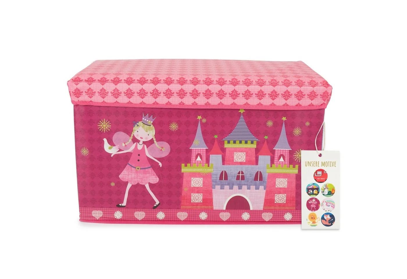 BIECO Spielzeugtruhe 60L Rosa Kunststoff - Bild 2