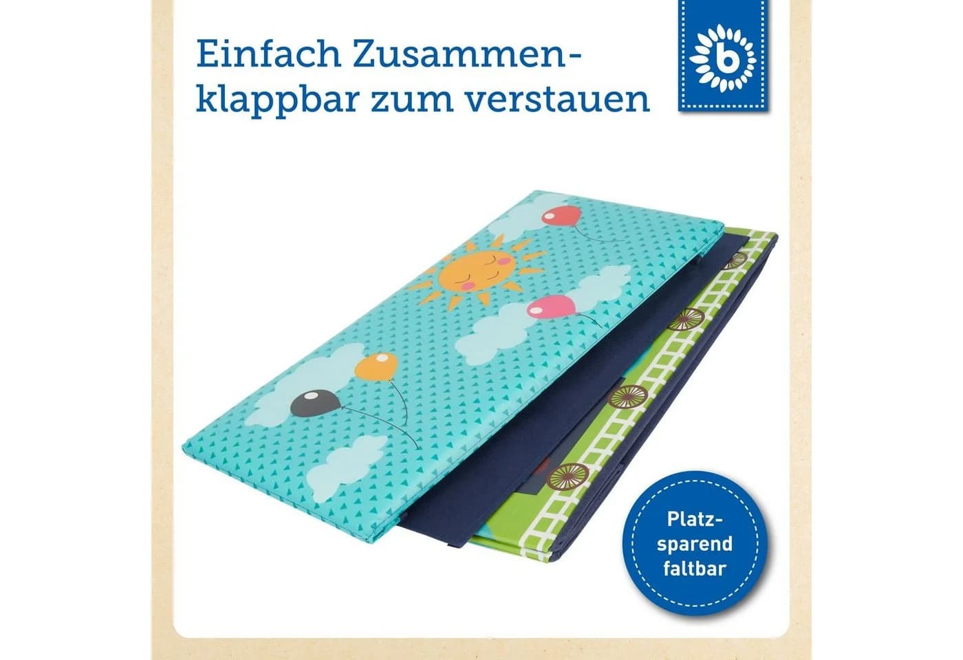 BIECO Spielzeugtruhe 60L, faltbar Spielzeugkiste - Bild 5
