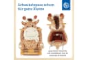 BIECO Schaukeltier Giraffe Beige Plüsch mit Sicherheitsgurt Bild 3