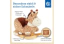 BIECO Schaukeltier Giraffe Beige Plüsch mit Sicherheitsgurt Bild 4