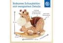 BIECO Schaukeltier Giraffe Beige Plüsch mit Sicherheitsgurt Bild 5