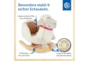 BIECO Schaukeltier Schaf Weiß Plüsch mit Sicherheitsgurt Bild 4