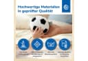 BIECO Greifball mit Rassel Schwarz/Weiß Velours Bild 5