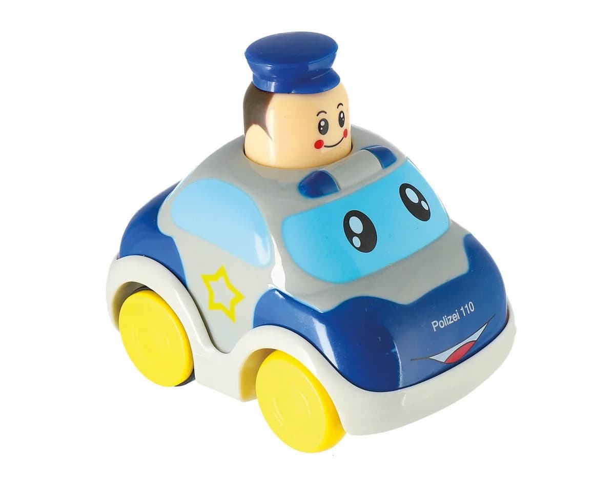 BIECO Lernspielzeug Auto Drück & Los Polizei Spielzeug Blau - Bild 2