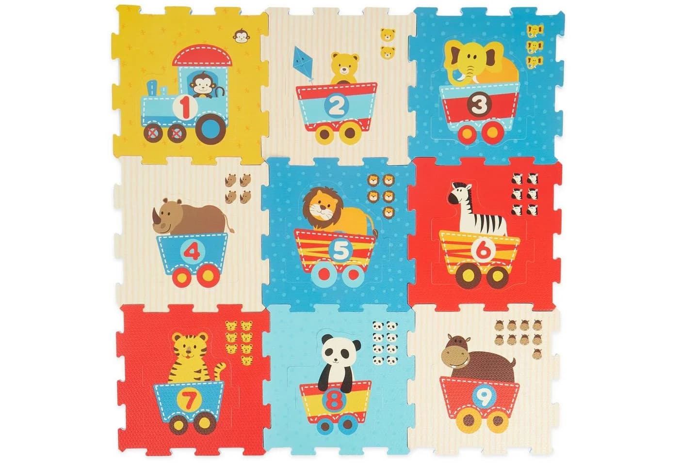 BIECO Steckpuzzle Puzzlematte Baby 18 tlg Bunt - Bild 2