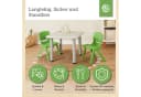 BIECO Kinderstuhl Grün Stapelbar & Kippsicher Bis 80 kg Bild 5