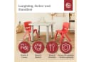 BIECO Kinderstuhl Rot Stapelbar & Kippsicher Bild 5