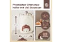 BIECO Wäschekorb Igel Canvas Wasserabweisend Beige/Rosa Bild 3