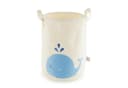 BIECO Wäschekorb Baumwolle Wasserabweisend Beige/Rosa Bild 2