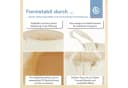 BIECO Wäschekorb Baumwolle Wasserabweisend Beige/Rosa Bild 4