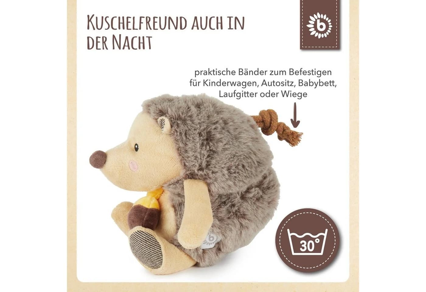 BIECO Spieluhr Igel Plüsch mit Wiegenlied - Bild 4