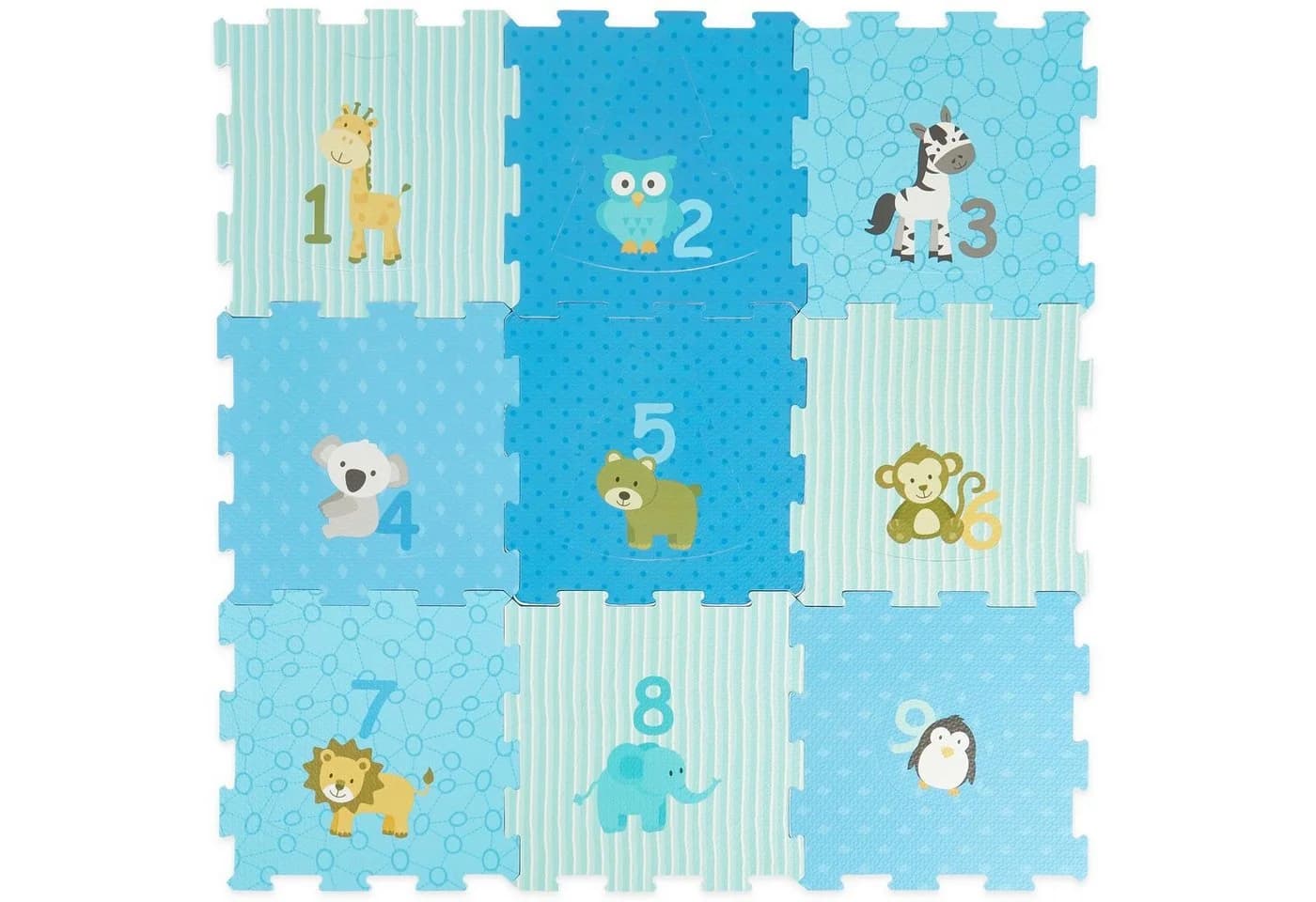 BIECO Steckpuzzle 9-tlg. Bunt Schaumstoff Baby Matte - Bild 2