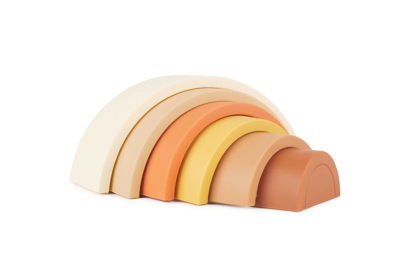 BIECO Stapelspielzeug Silikon Regenbogen Chocolate Bliss 6-teilig - Bild 2