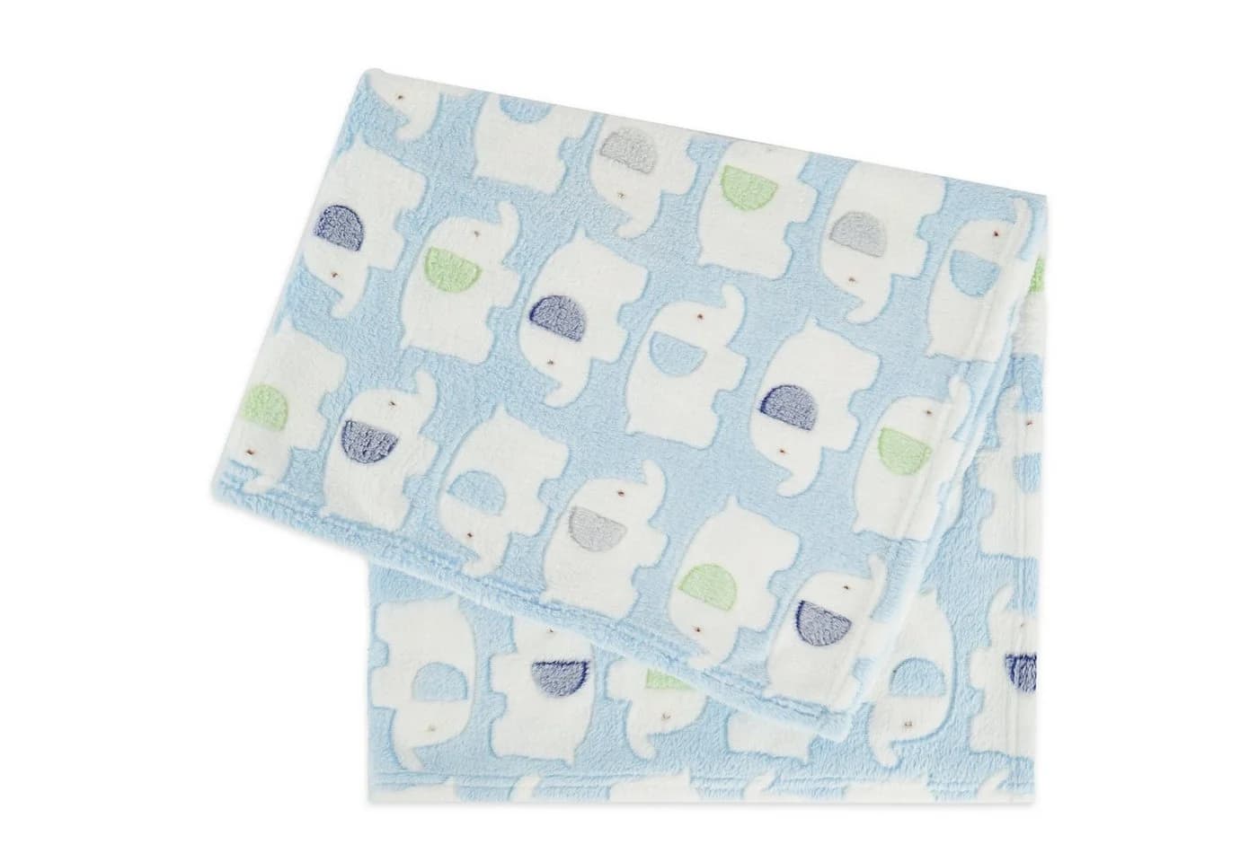 Bieco Babydecke Blau Elefanten Kuscheldecke Krabbeldecke - Bild 2