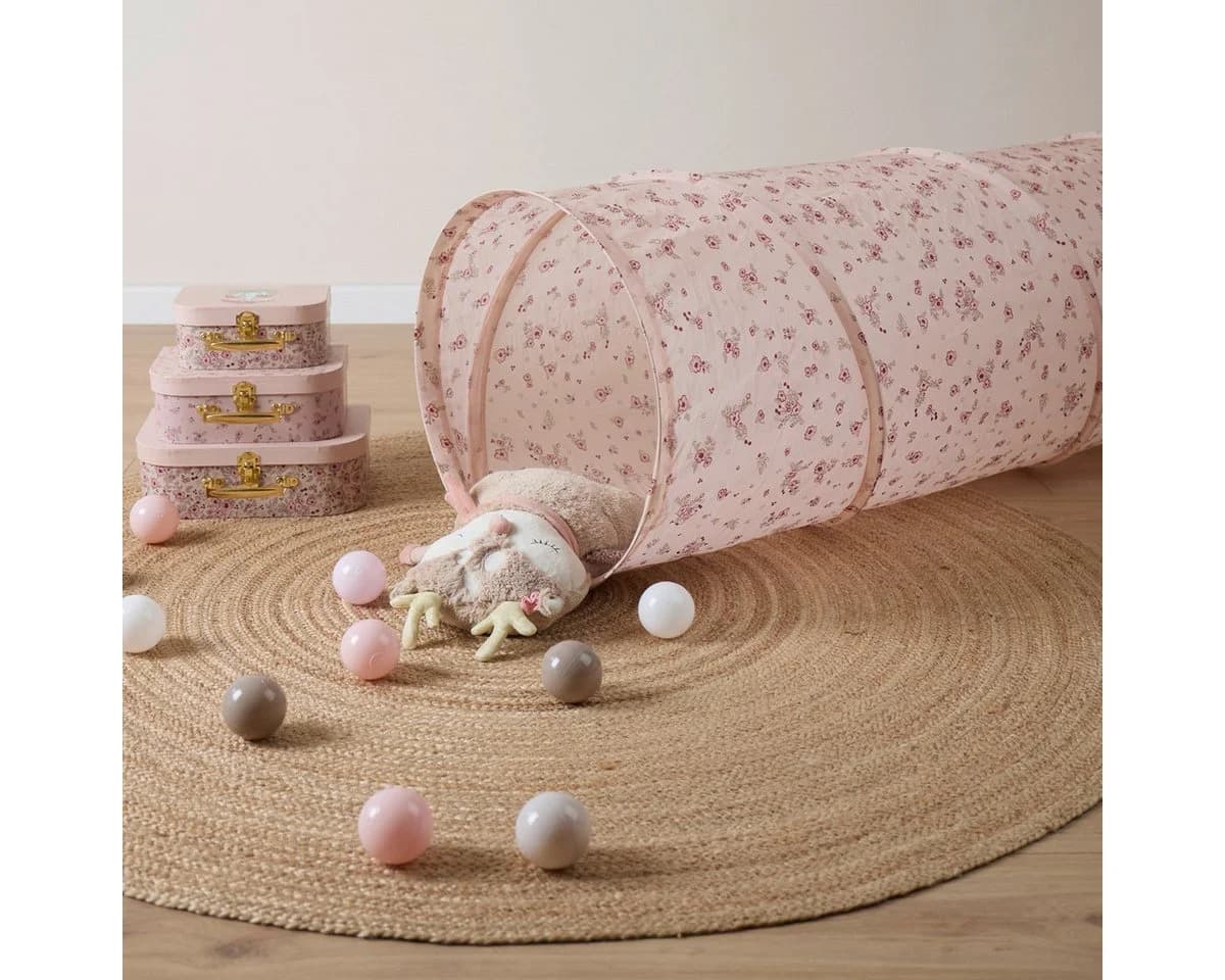 BIECO Spieltunnel Dreamy Flowers Krabbeltunnel 1 Jahr