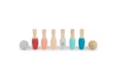 BIECO Mini Kegelspiel 8-tlg. Bowling Set aus Holz bunt Bild 2