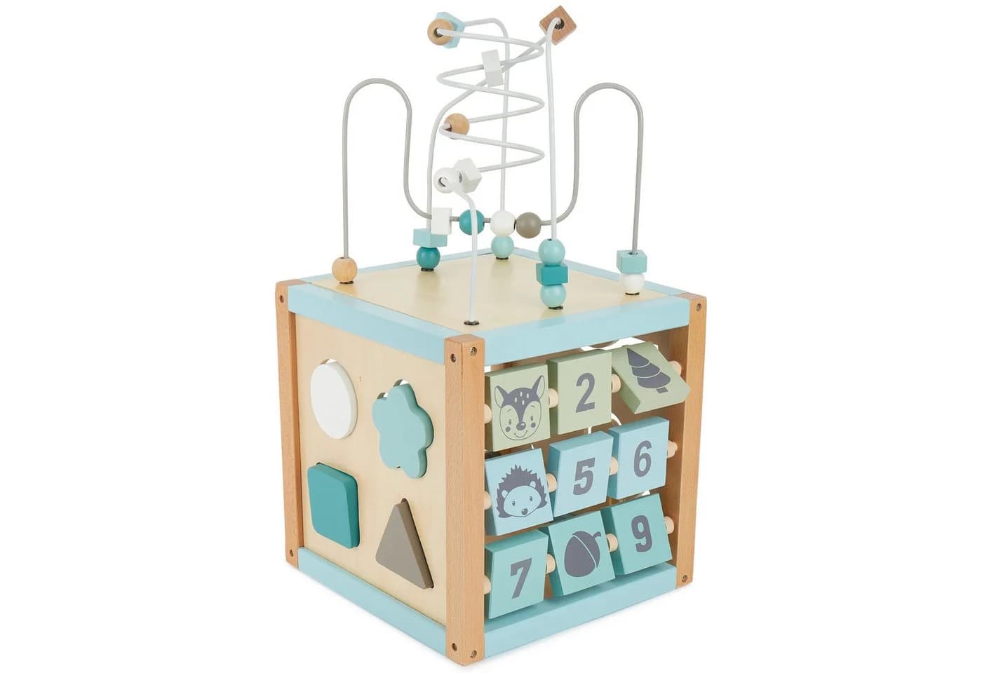BIECO Motorikwürfel XXL Scandi-Chic Holzspielzeug - Bild 2