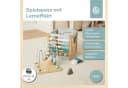 BIECO Motorikwürfel aus Holz mit Schleife und Steckspiel Bild 1