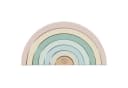 BIECO Stapelspielzeug Regenbogen 7-tlg. Holz Pastellfarben Bild 2
