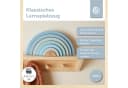 BIECO Stapelspielzeug Regenbogen Holz 7-tlg. Scandi-Farben Bild 1