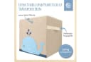 BIECO Spielzeugtruhe Kinder Aufbewahrungsbox Wal 36L Beige Faltbar Bild 4