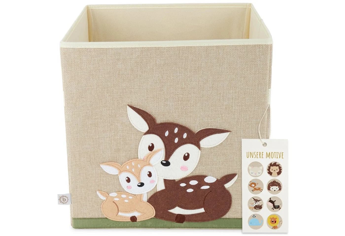 BIECO Spielzeugtruhe Kinder Aufbewahrungsbox Rehemotiv 36L Faltbar - Bild 2
