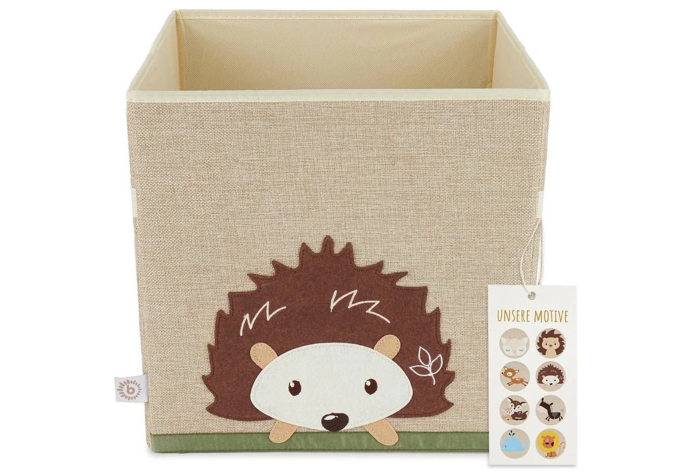 BIECO Spielzeugtruhe Igel 36L Faltbar Aufbewahrungsbox Beige - Bild 2