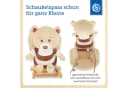 BIECO Schaukeltier Bär Bubu Plüsch mit Holzgestell Bild 3