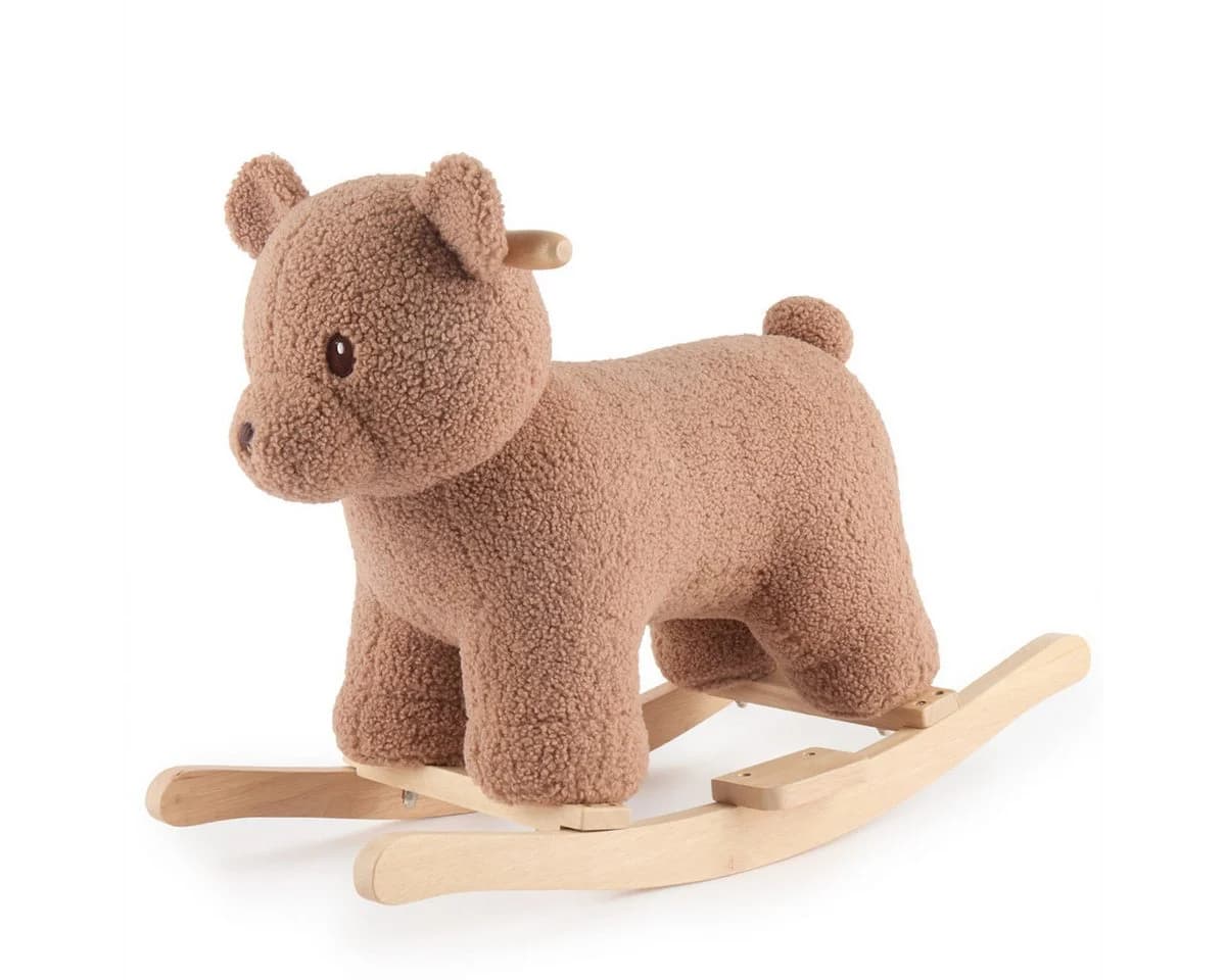 BIECO Schaukeltier Bär Mika aus Plüsch & Holz - Bild 2
