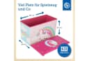 BIECO Spielzeugtruhe Aufbewahrungsbox mit Deckel Einhorn Rosa 60L Bild 3