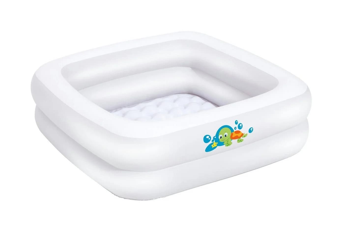 BIECO Aufblasbare Babybadewanne Weiß mit Schildkröte - Bild 2