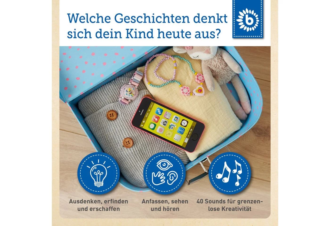 BIECO Lernspielzeug Baby Smartphone Handy mit 40 Sounds - Bild 4