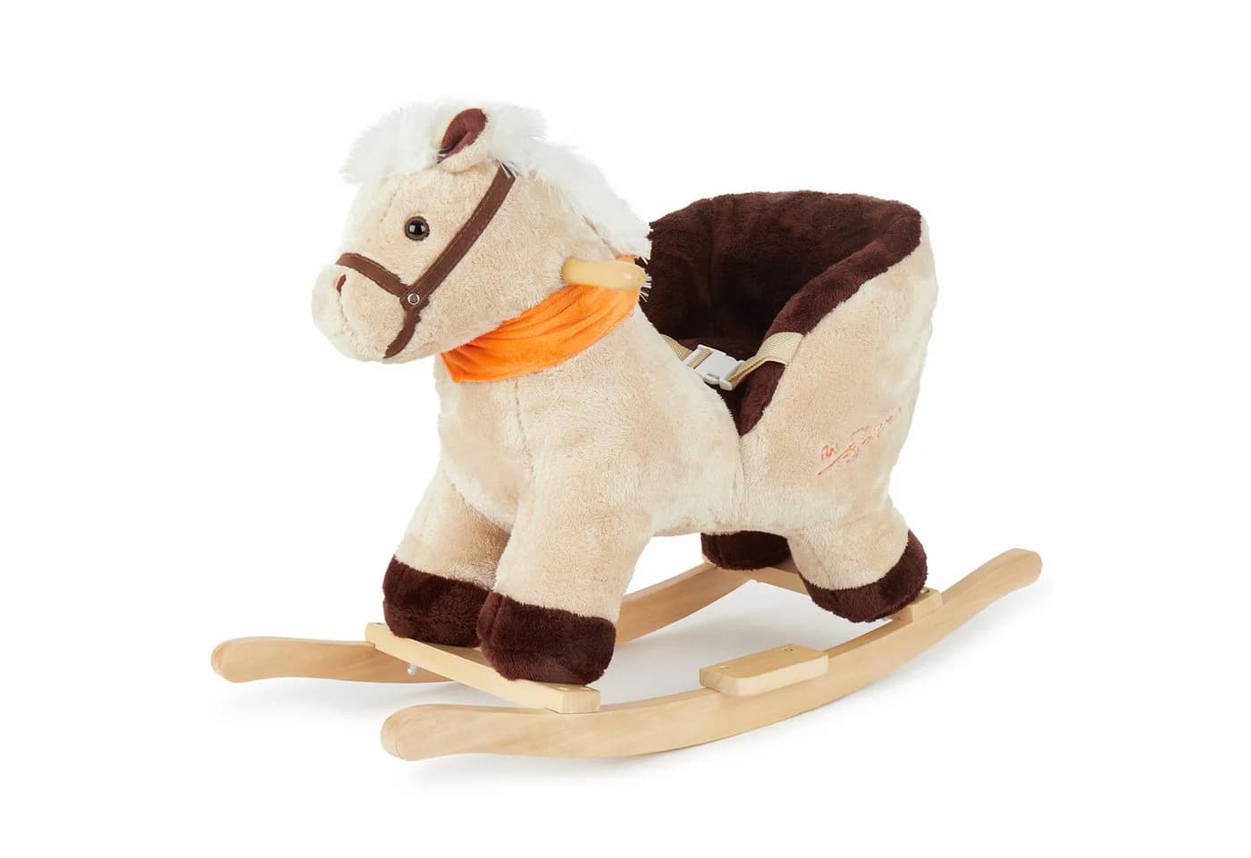 BIECO Schaukeltier Pferd aus kuschelweichem Plüsch - Bild 2