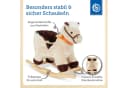 BIECO Schaukeltier Pferd aus kuschelweichem Plüsch Bild 4