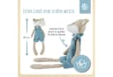 BIECO Plüschfigur Fuchs Kuscheltier Baby aus Leinenstoff & Musselin Beige Bild 3
