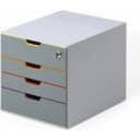 Durable Schubladenbox VARICOLOR Safe 4-fach Bunt mit Schloss Bild 1