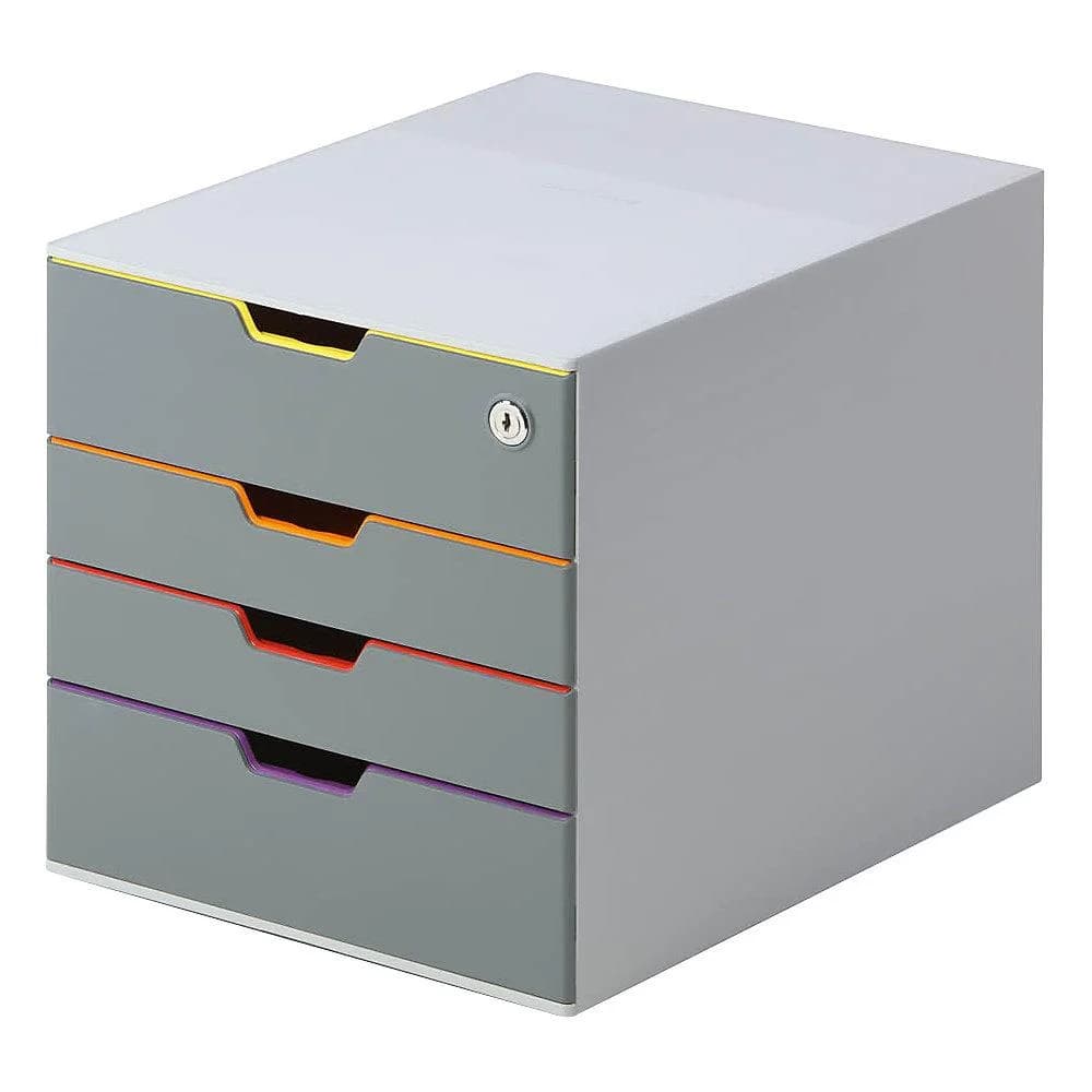 Durable Schubladenbox VARICOLOR Safe 4-fach Bunt mit Schloss - Bild 2