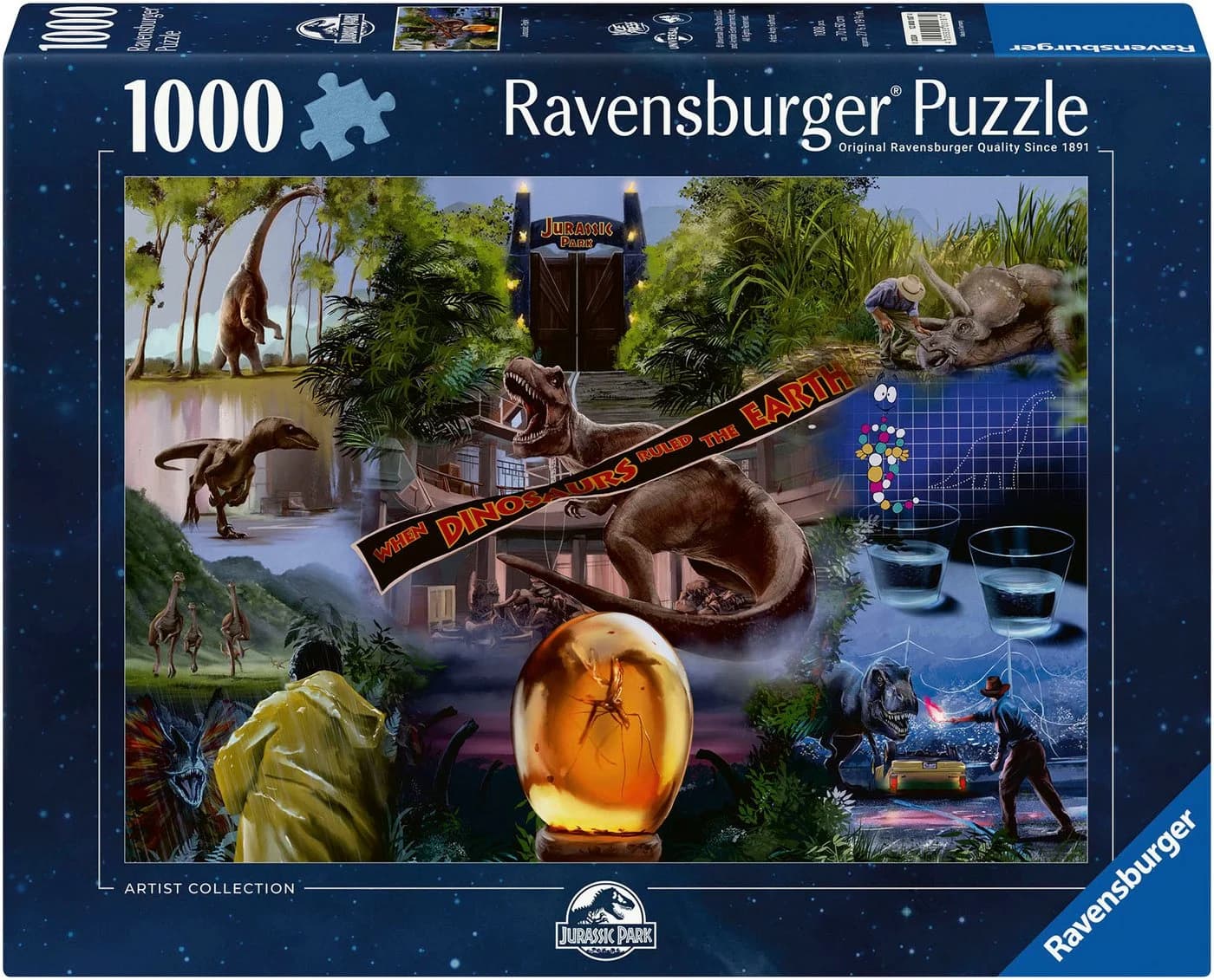 Ravensburger Puzzle Artist Collection Jurassic Park 1000 Teile Made in Germany - Bild 2