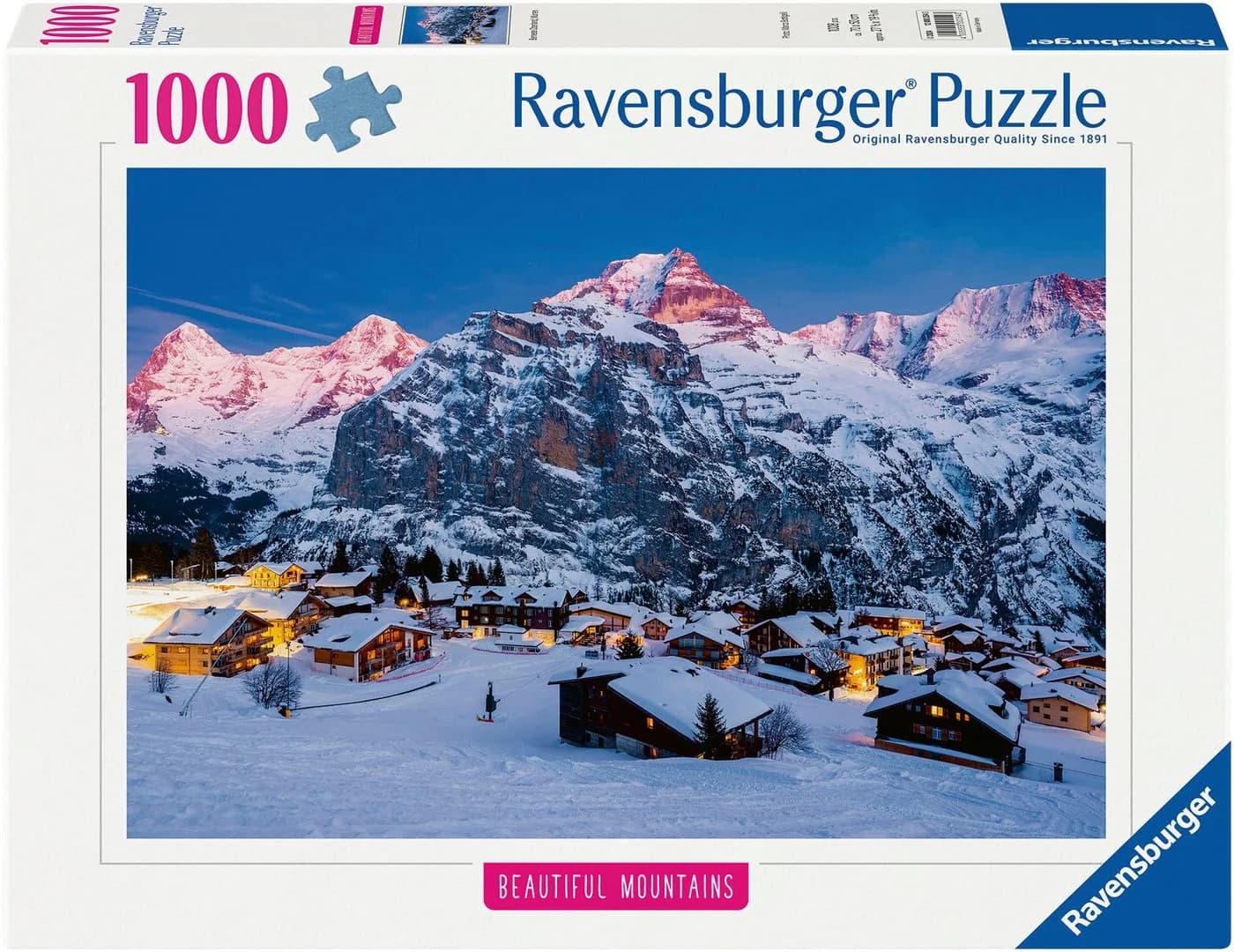 Ravensburger Puzzle Beautiful Mountains Berner Oberland Mürren 1000 Teile - Bild 2