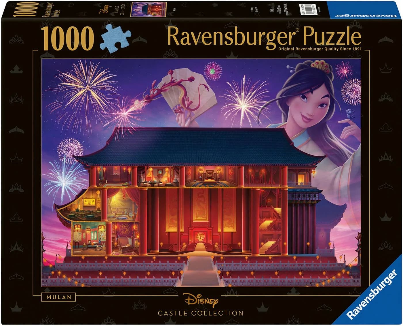 Ravensburger Puzzle Castle Collection Disney Princess Mulan 1000 Teile - Bild 2
