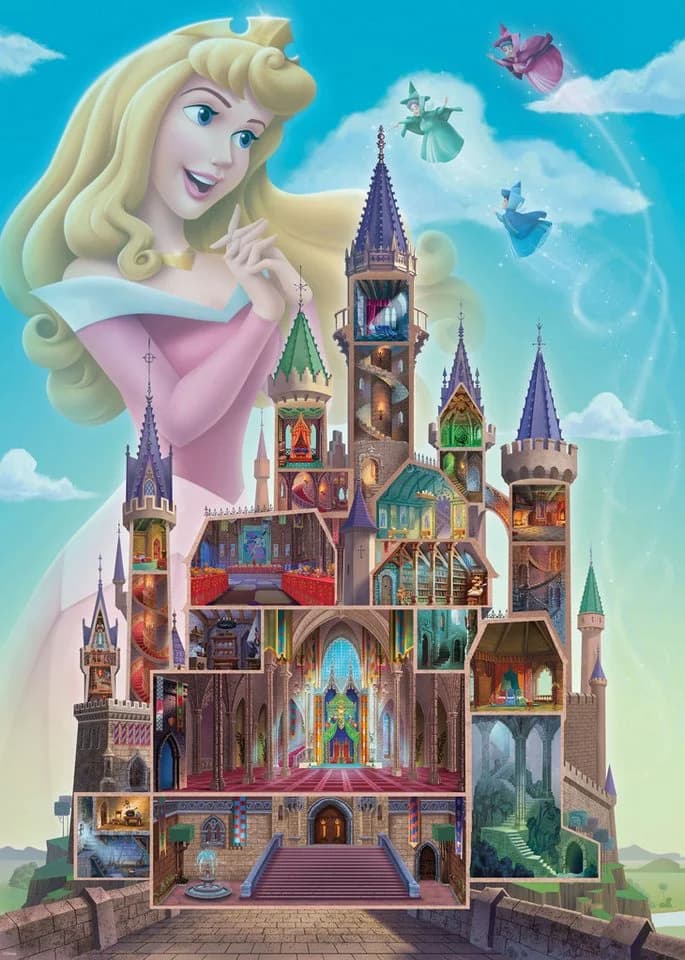 Ravensburger Puzzle Castle Collection Disney Princess Aurora 1000 Teile Bunt