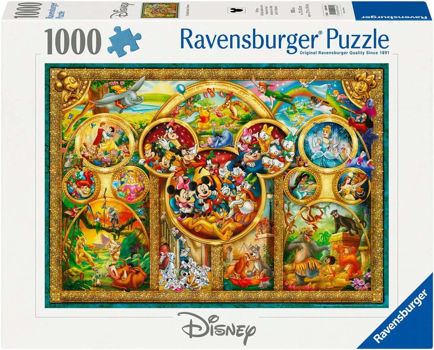 Ravensburger Puzzle Disney Classics 1000 Teile Bunt Made in Germany - Bild 2