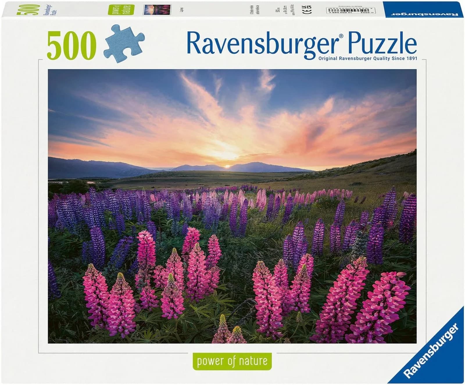 Ravensburger Puzzle Power of Nature Lupinen 500 Teile Bunt