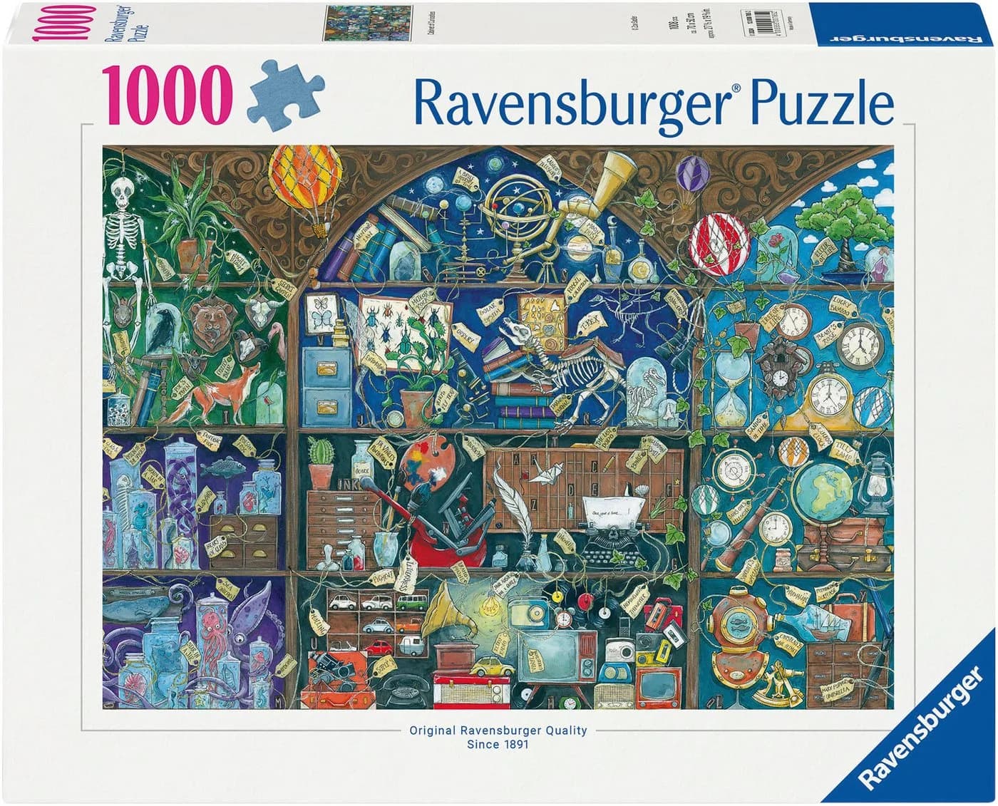 Ravensburger Puzzle Das Kuriositätenkabinett 1000 Teile Bunt Made in Germany - Bild 2