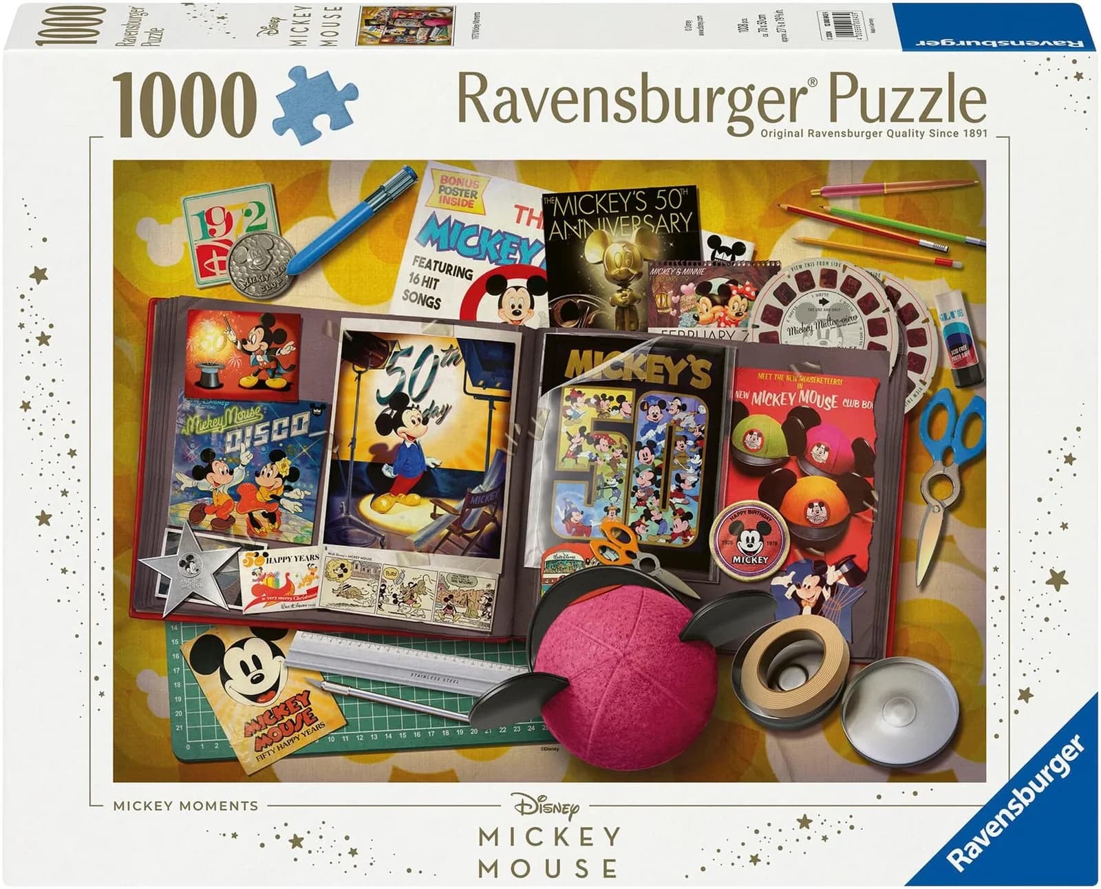 Ravensburger Puzzle Disney Mickey Mouse 1970 Mickey Moments 1000 Teile