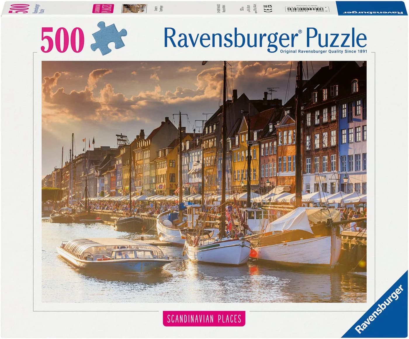 Ravensburger Puzzle Scandinavian Places Sonnenuntergang Kopenhagen 500 Teile - Bild 2