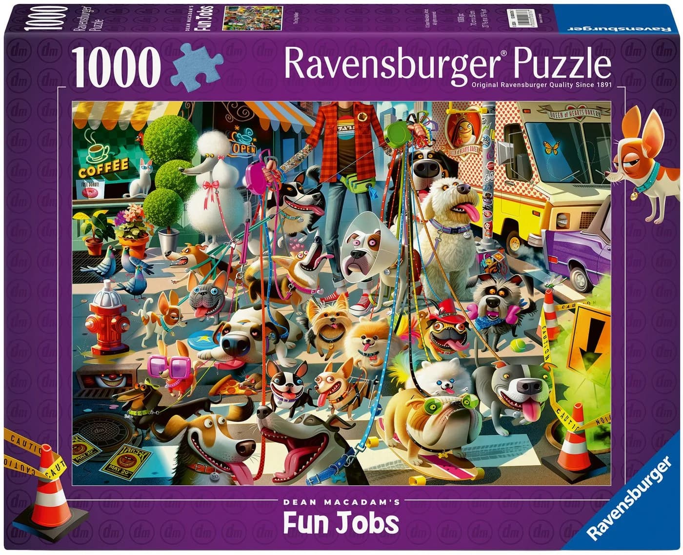 Ravensburger Puzzle Vierbeiner auf Tour 1000 Teile Bunt - Bild 2
