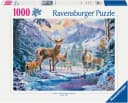 Ravensburger Puzzle Rehe und Hirsche im Winter 1000 Teile Bild 2