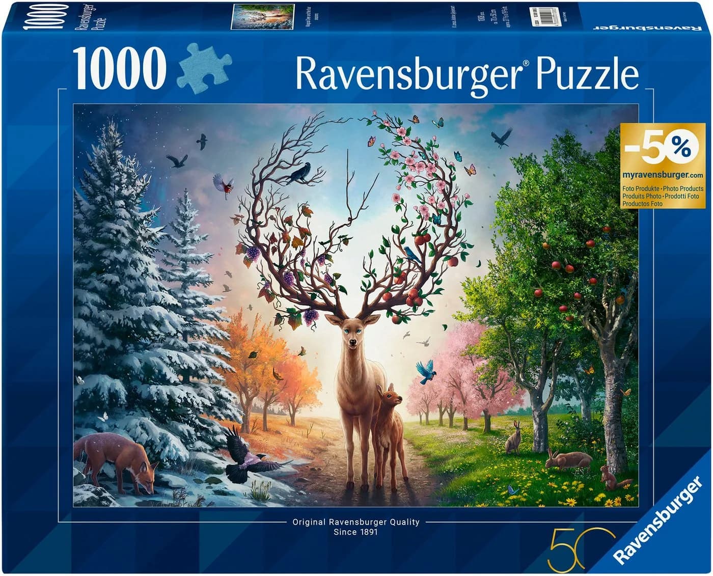 Ravensburger Puzzle Der magische Hirsch 1000 Teile - Bild 2